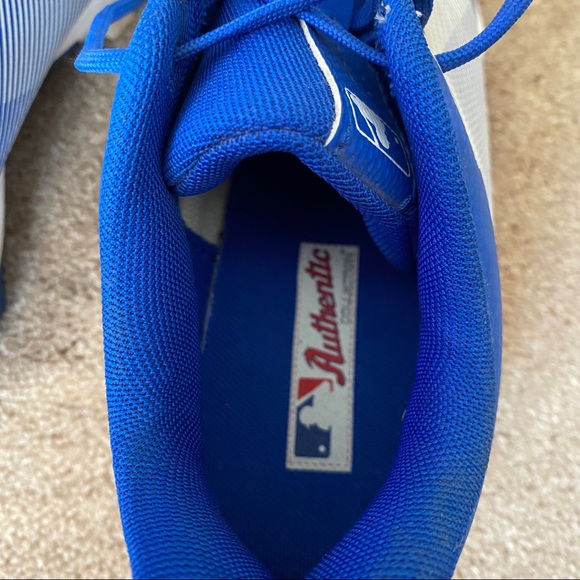 Blue and White Under Armour Cleats - Picture 5 of 7